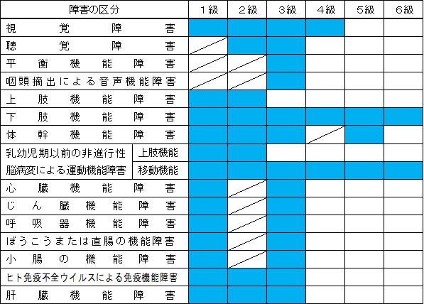 障害減免_等級_本人